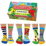 UNITED ODD SOCKS - Sockasaurus - Huissokken - 6 Paar - Geschenkdoos
