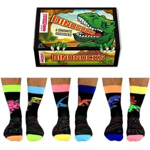 Dinosocks - United Oddsocks - Veelkleurige Sportsokken - 6 Paar