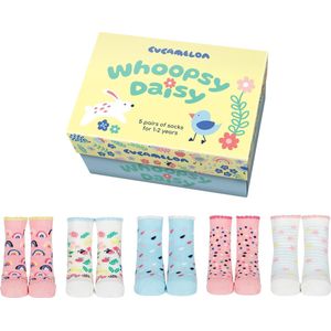 Cucamelon - Whoopsy Daisy - Huissokken - Multicolor - 5 Paar