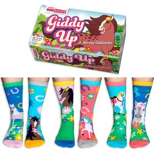 Giddy Up - Oddsocks - Multi - Katoen - 6 Paar