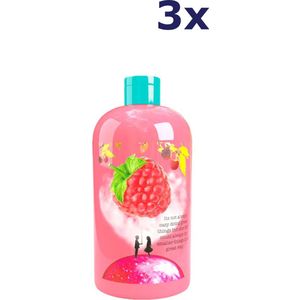 Treaclemoon Bad en Douchegel The Raspberry Kiss - 3x500 ml - Voordeelverpakking