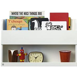 Tidy Books® Boekenkast Stapelbed (6-99 jaar) De enige echte Bunk Bed Buddy™, Hoogslaper, Loft- en Kajuitbed, Stapelbed Accessoires, Hout, Wit, 33 x 53 x 12 cm, Milieuvriendelijk, Handgemaakt.