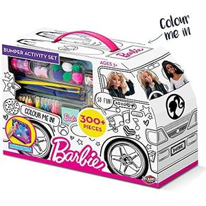 BLADEZ Barbie Artistieke en ambachtelijke activiteitenset met pennen en stickers, camper om in te kleuren, meer dan 300 delen, Creative Maker Kitz Toyz