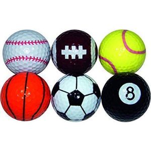 Longridge Nieuwe golfballen - multisport (verpakking van 6 stuks)