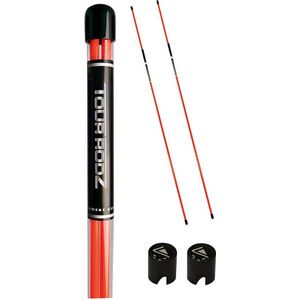 LONGRIDGE Men'sPractice Aid Tour Rodz Alignment Sticks Accessory Golf, Oranje, EU UK