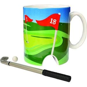 Longridge Golf Mok en Mini Putter - Wit