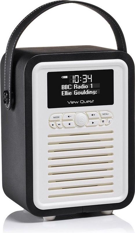 ViewQuest - Retro Mini - DAB Bluetooth Radio - Zwart