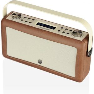 VQ Hepburn Mk II | DAB & DAB+ Digitale Radio met FM | Bluetooth & Wekker - Bruin