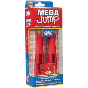 Wicked Springtouw Mega Double Dutch Junior 4,3 Meter Rood/geel