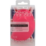 Tangle Teezer Original Entwirrungsbürste – Für Nasses & Trockenes Haar – Haarbürste für Alle Haartypen – Zweistufige Borsten Reduzieren Haarbruch & Entfernen Knoten – Pink Fizz
