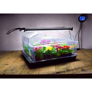 Propagator Vitopod 50W Verwarmde kweekbak Verwarmd met geïntegreerde groeilampen en thermostaat - 24 cm hoog