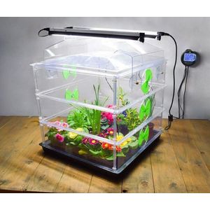 Propagator Vitopod 50W Verwarmde kweekbak Verwarmd met geïntegreerde groeilampen en thermostaat - 54 cm hoog