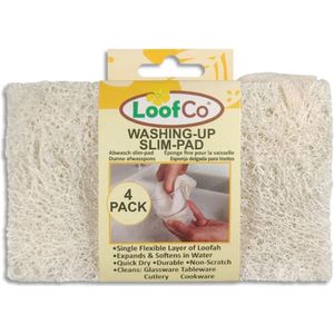 LoofCo - Washing-Up Slim Pad - Schoonmaakspons - Dun - Bio