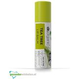 Dr. Organic Tea Tree lippenbalsem, hydraterend, SPF 15, heren, dames, natuurlijk, vegetarisch, dierproefvrij, vrij van parabenen en SLS, gerecycled en recyclebaar, biologisch, 5,7 ml