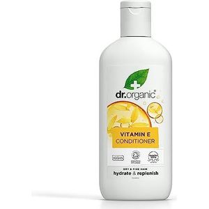 Dr Organic Vitamine E Conditioner, Hydraterend, Voor Droog & Fijn Haar, Natuurlijk, Veganistisch, Dierproefvrij, Zonder Parabenen & SLS, Gecertificeerd Biologisch, 265ml