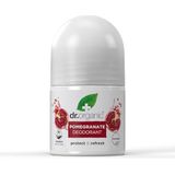 Dr Organic Pomegranate Deodorant, Aluminium Free, Mens, Womens, Natural, Vegan, Cruelty-Free, Paraben & SLS-Free, Recycled & Recyclable, Certified Organic, 50ml, Packaging may vary