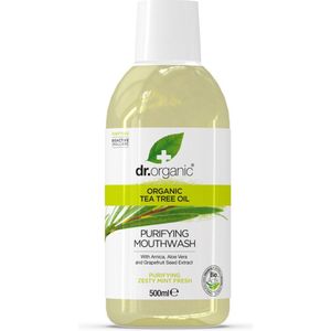 6x Dr. Organic Tea Tree Mondspoelwater 500 ml