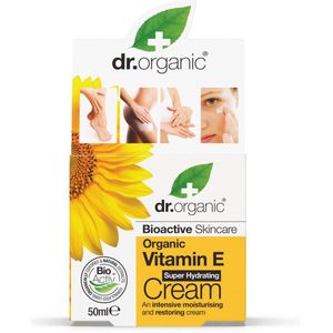 6x Dr. Organic Vitamine E Hydraterende crème 50 ml