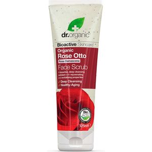 Dr Organic - Gezichtsscrub - Rozenolie - 125ML
