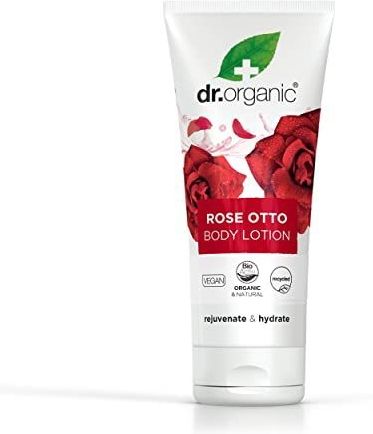 Dr Organic Rose Otto Lotion, Feuchtigkeitsspendend, Reife Haut, Für Männer, Für Frauen, Natürlich, Vegan, Tierversuchsfrei, Paraben- & SLS-frei, Recycelt & Recyclebar, Bio, 200ml