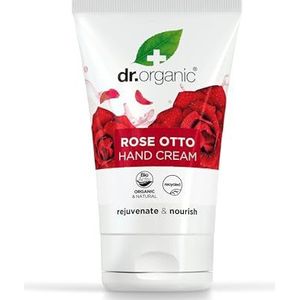 Dr Organic - Rose Otto - Hand&Nagel Crème - 125ml - Natuurlijke Ingrediënten