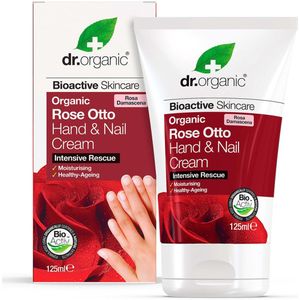 Dr Organic - Rose Otto - Hand&Nagel Crème - 125ml - Natuurlijke Ingrediënten