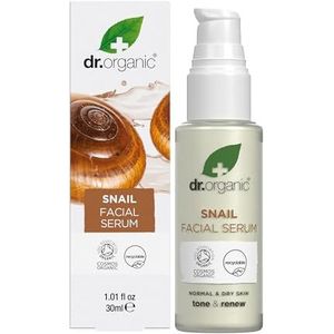 Dr Organic Slakkengel Gezichtsserum, Gezond Ouder Worden, Hydraterend, Natuurlijk, Vegetarisch, Dierproefvrij, Zonder Parabenen & SLS, Biologisch, 30ml