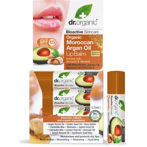 Dr Organic - Moroccan Argan Oil - Lippenbalsem - SPF15 - 4.5g