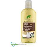 Dr Organic Coconut Oil Shampoo, Hydrating, Normal & Dry Hair,Natural, Vegan, Cruelty-Free, Paraben & SLS-Free, Recyclable & Recycled Ocean Bound Plastic, Certified Organic, 265ml, Packaging may vary