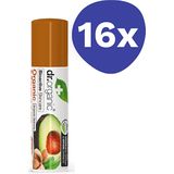 16x Dr. Organic Marrokaanse Arganolie Lippenbalsem met Avocado 5,7 ml