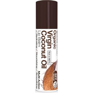6x Dr. Organic Virgin Cocosolie Lippenbalsem 5,7 ml