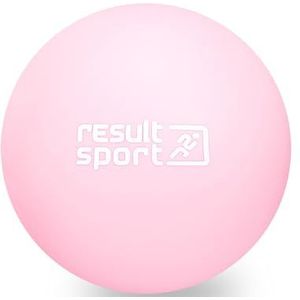 ResultSport Lacrosse massagebal voor rug, triggerpointmassage, plantaire fasciitis herstel, stressreflexologie, myofasische bal en fysiobal (roze)