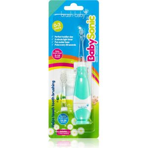 Brush-Baby - BabySonic - Elektrische Tandenborstel - Groen - Incl. 2 Opzetborstels en Batterij