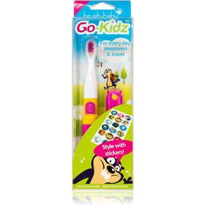 Brush Baby Go-Kidz Tandenborstel op batterijen tot 3 Jaar Pink/Blue 1 st