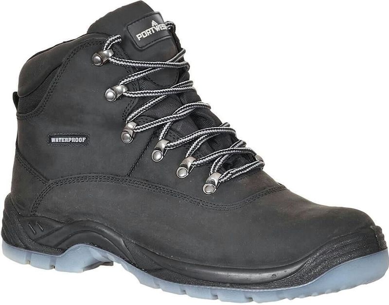 Portwest - FW57 - Schoenen - Zwart - Volnerfleer - Antistatisch
