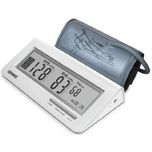 Duronic BPM400 Elektronische bloeddrukmeter voor de bovenarm met verstelbare manchet, 22-42 cm, automatische bloeddrukmeting, medisch gecertificeerd, groot lcd-display