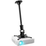 Duronic PB02XL houder voor plafondprojector, 360° draaibaar, 180° kantelbaar en 180° draaibaar, maximale belasting 10 kg, uittrekbare arm, ideaal voor thuisbioscoop, presentaties, conferenties