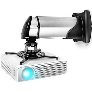 Duronic PB010XM Beamer Beugel | Projector Houder voor Plafond Muur Bevestiging | 15 kg Draagcapaciteit | Stevige Ophang Beugel | Voor Presentaties Kantoor Vergaderzaal Thuisbioscoop Games