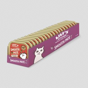 Lily's Kitchen Set van 19 blikjes Lily's Kitchen kattenvoer - smaak: kip - gewicht per doos: 85 g