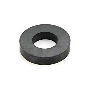 Magneet Expert 60 mm O.D. x 24 mm I.D. x 8 mm dikke Y30BH ferrietringmagneet 2,4 kg trek (verpakking van 2)