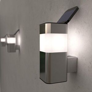Solar wandlamp | Kodiak Mini | 3000K | 16 lumen | RVS