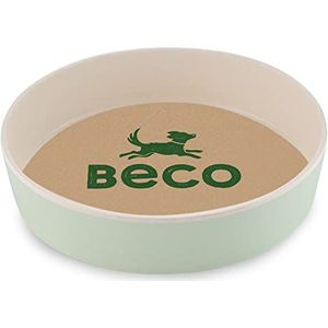 Beco Kattenbak - voer- en waterbak, slijtvast bamboe, mintgroen, diameter 13,5 cm