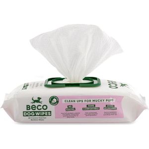 Beco Bamboo Dog Wipes hypoallergene doekjes hond (80 stuks)