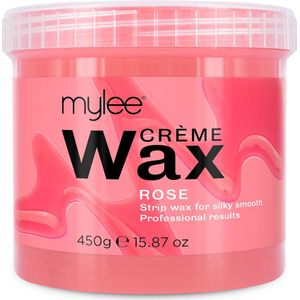 Mylee Roos Zachte Crème Wax voor gevoelige huid 450 g, magnetron- en wasverwarmingsvriendelijk, ideaal voor alle lichaamsoppervlak, koppige grove ontharing