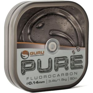 Guru Pure Fluorocarbon 50m Maat : 0.14mm