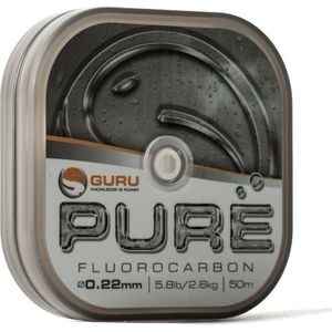 Guru Pure Fluorocarbon 50m Maat : 0.22mm