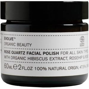 Evolve Organic Beauty Rozenkwarts Gezichtspolish Gezichtsscrub en -peeling 60 ml