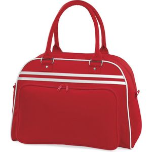 Bagbase Retro Schoudertas Classic Red/White 23 Liter