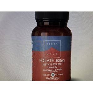 Terranova Folaat 400 mcg complex 50 Vegan Capsules