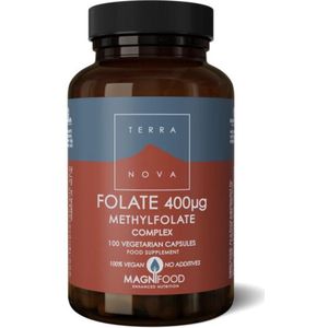 Terranova Folaat 400 mcg complex  100 Vegetarische capsules